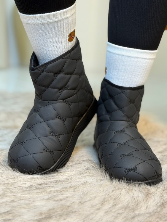 بوت زنانه کاپشنی رنگ مشکی