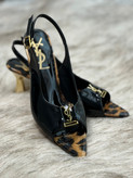 کفش پاشنه زنانه مدل ysl جلو باز